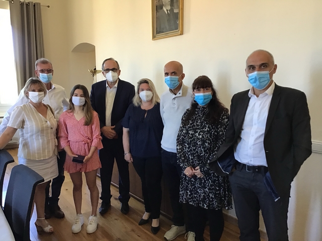 La réception à l'Hôtel de ville