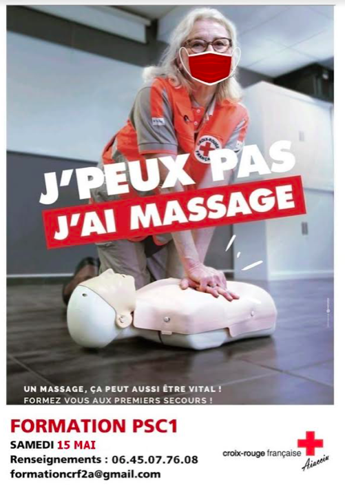 Ajaccio : La Croix Rouge organise une formation aux Gestes de Premiers Secours le samedi 15 mai