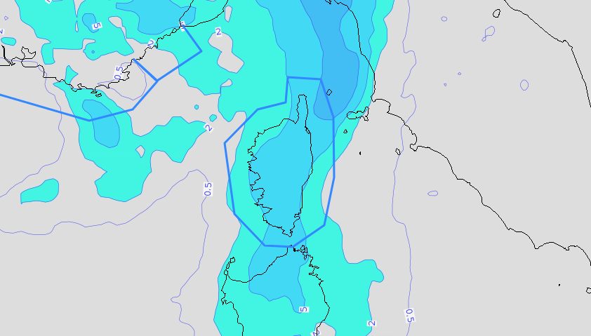 De fortes précipitations sont attendues mardi.