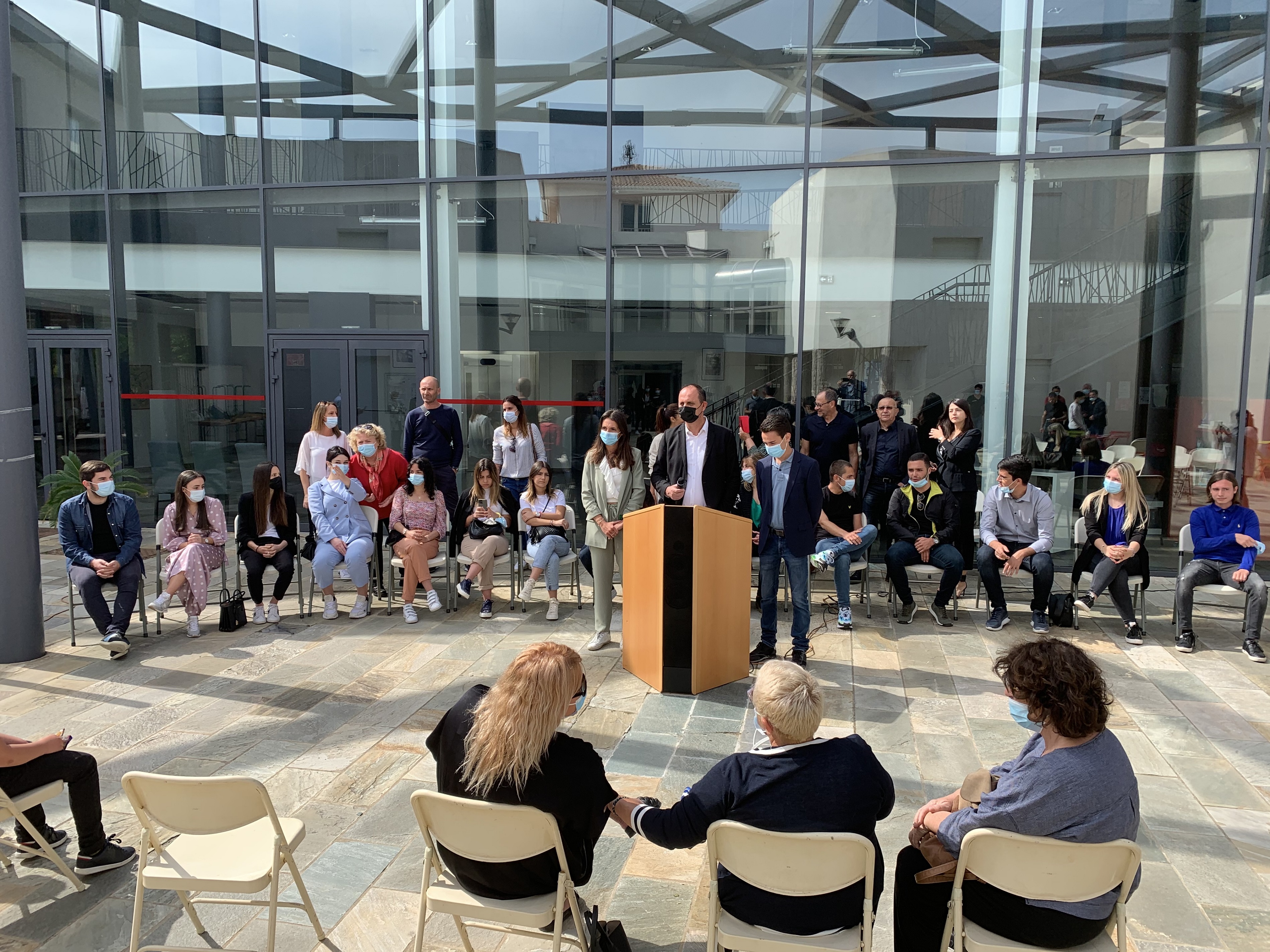 J.Ch. Giabiconi, maire de Biguglia,  a installé samedi 22 mai 2021 le 1er Cunsigliu Municipale di a Ghjuventù.