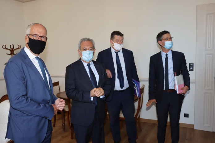 Les deux préfets de Corse en Balagne pour les signatures des conventions « Petites villes de demain »