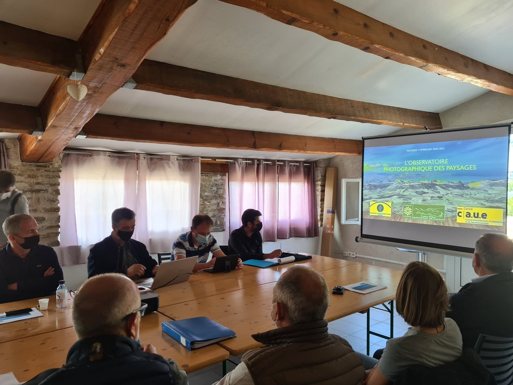 Les représentants du syndicat mixte ont exposé ce nouvel observatoire. Crédits Photo : Pierre -Manuel Pescetti