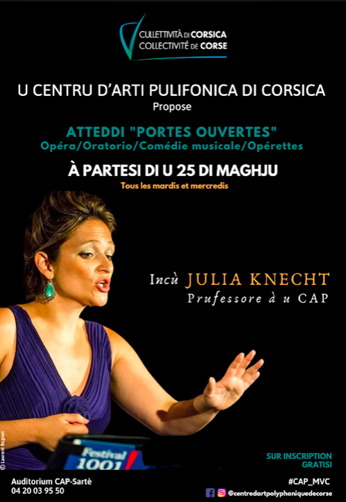 Le Centre d’Art Polyphonique de Corse "vous ouvre ses portes"