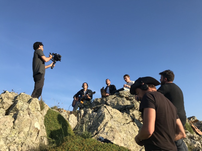 Tournage du teaser du groupe Cencio sur les hauteurs de Lento