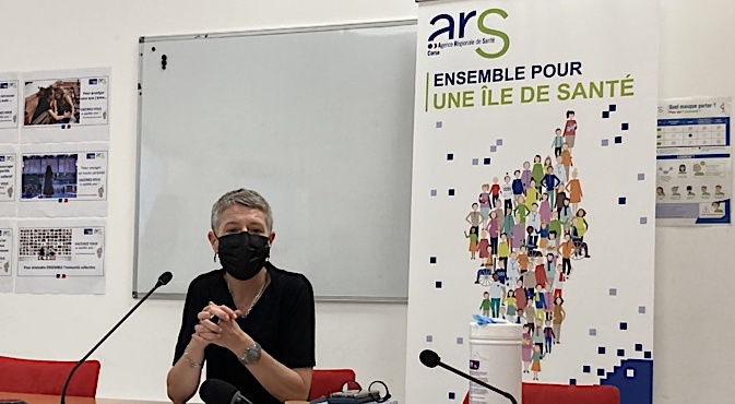 La directrice de l'ARS Marie-Hélène Lecenne a tenu une conférence de presse ce mardi 1er juin. Photo : Julia Sereni