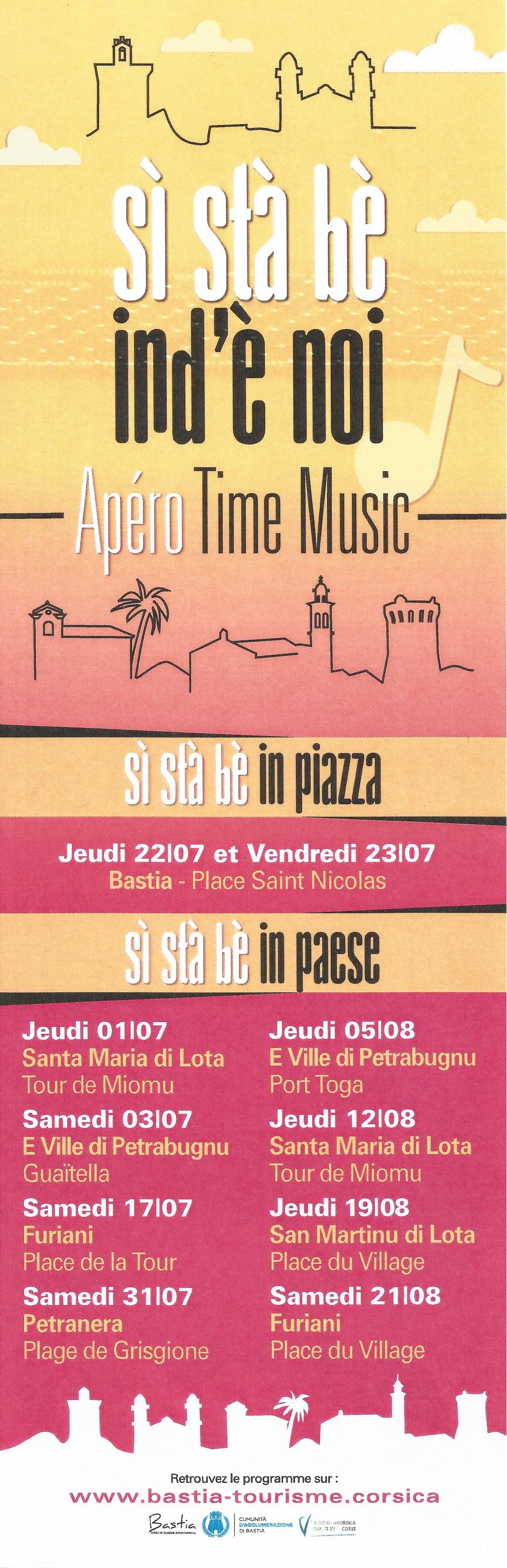 Programme des Apéros Time Music