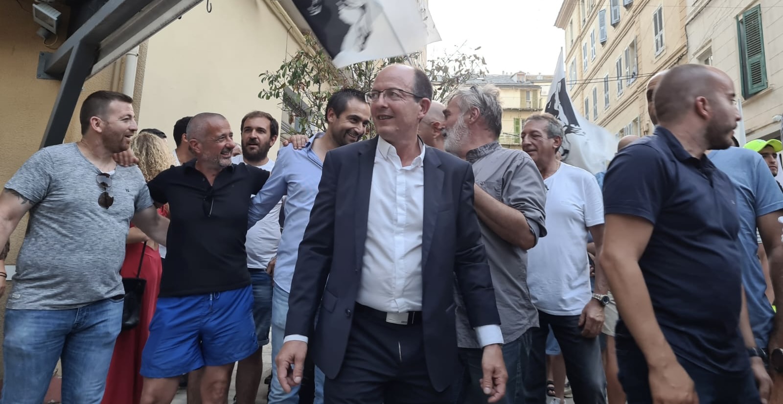 Paul-Félix Benedetti à l'annonce des résultats à Bastia. Photo CNI.