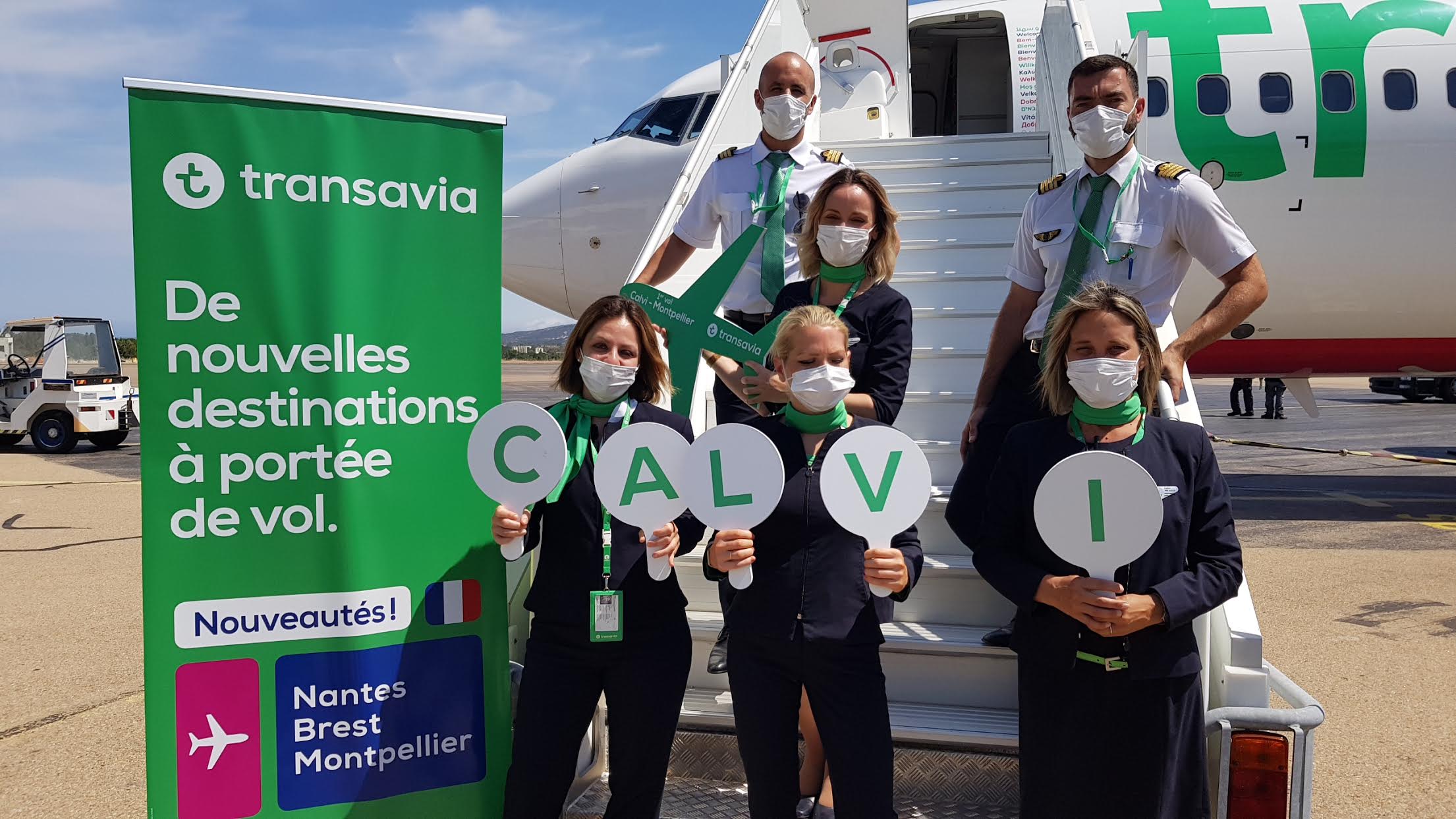 Ouverture de 3 lignes depuis Nantes, Brest et  Montpellier : Transavia arrive en force à Calvi