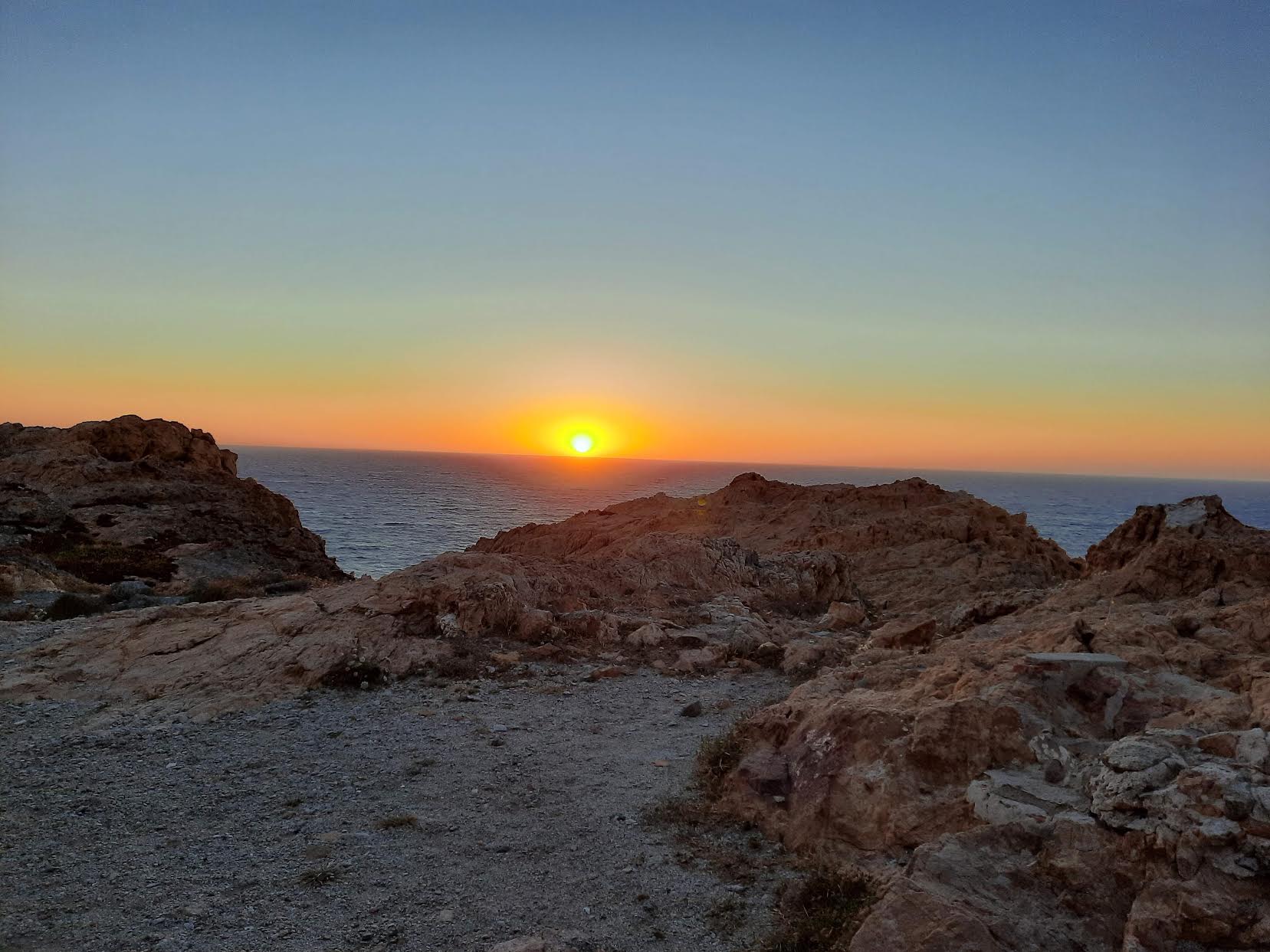 Coucher de soleil à l'Ile-Rousse (Gilles Plancke)