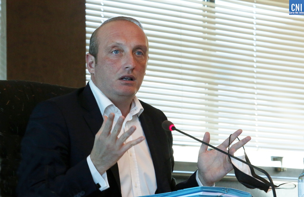Le maire d'Ajaccio Laurent Marcangeli lors du conseil municipal, ce lundi 5 juillet. (Photo Michel Luccioni)