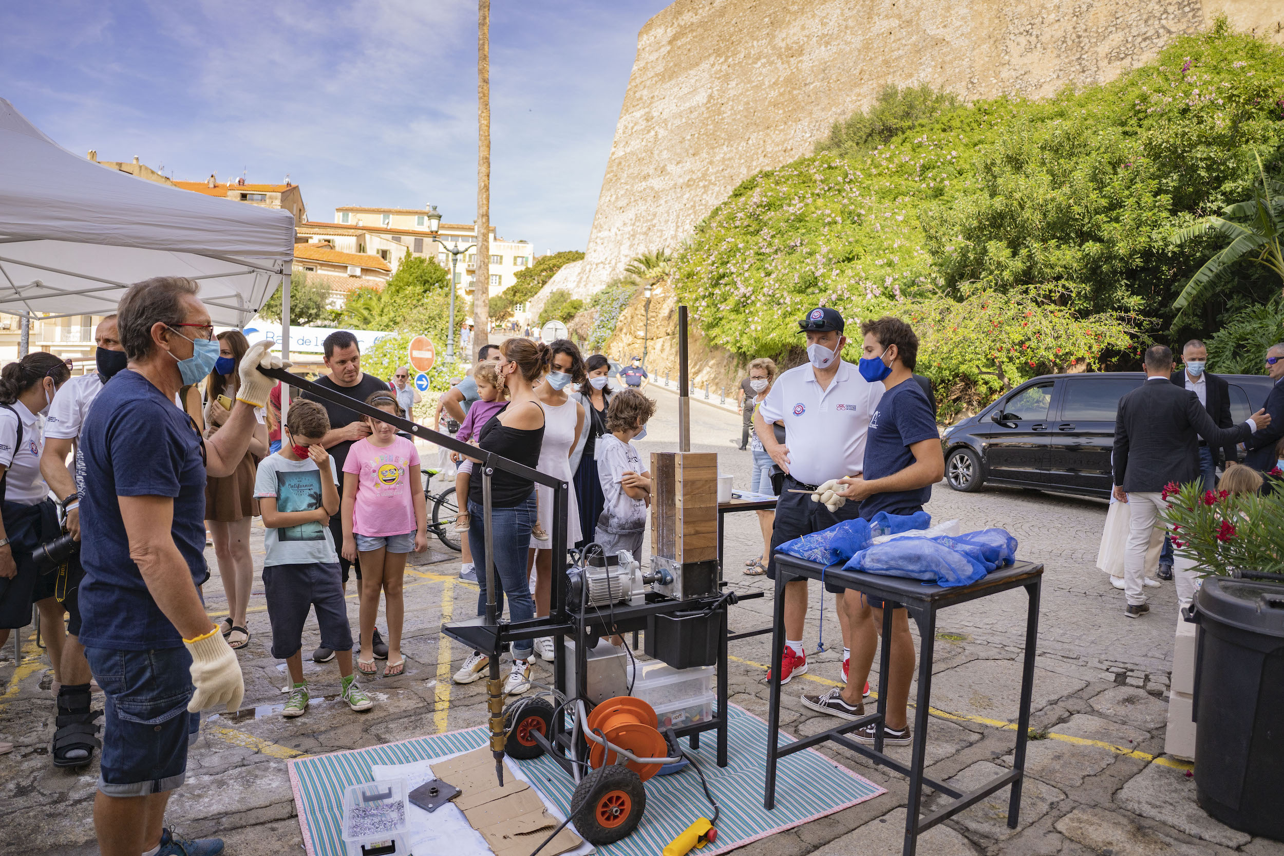 La machine Low-tech présentée à Calvi.Photo : Mare Vivu