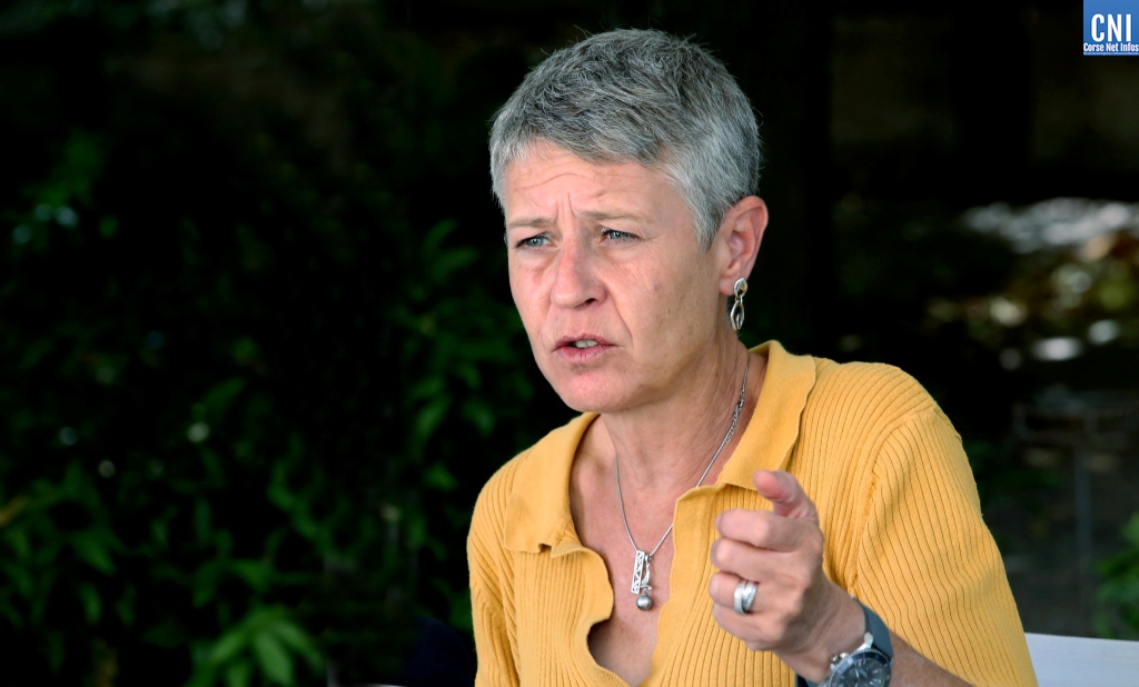 Marie-Hélène Lecenne lors de la conférence de presse de ce mardi 13 juin à Ajaccio. Photo Michel Luccioni