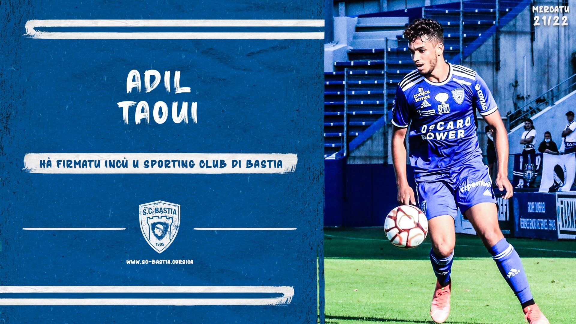 SC Bastia : L'attaquant Adil Taoui signe pour une saison
