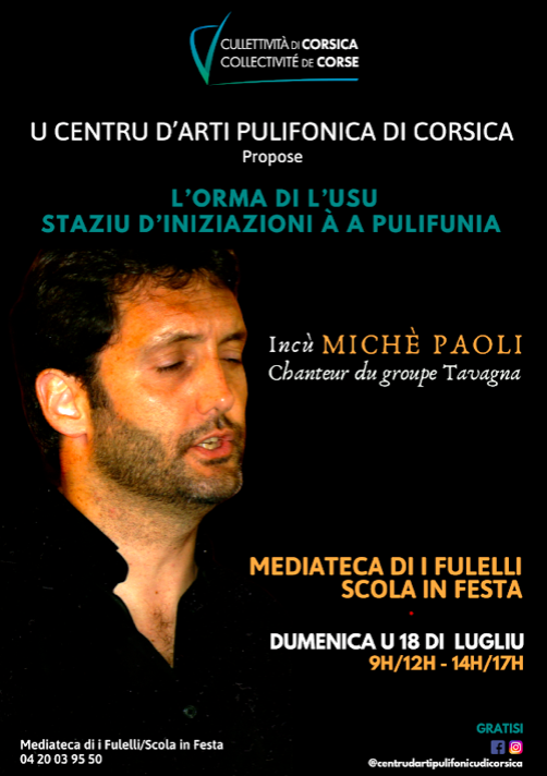 Folelli : un stage d’initiation au chant polyphonique corse gratuit ce 18 Juillet 