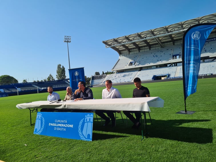 Louis Pozzo di Borgo, président de la CAB, a présenté l'avancée des travaux ce mardi 20 juillet. Crédits Photo : Pierre-Manuel Pescetti