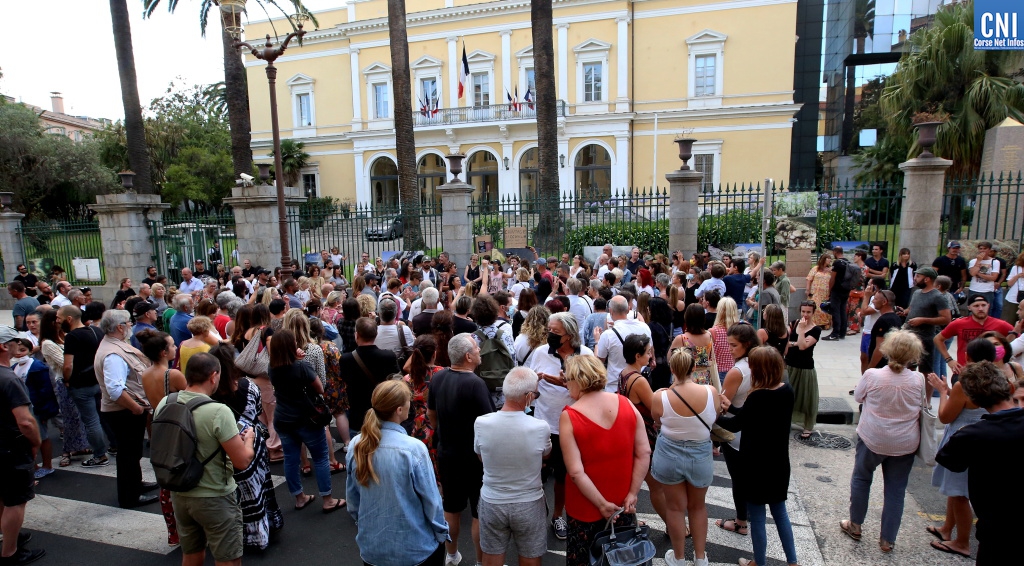 Le rassemblements du 17 juillet dernier à Ajaccio - photo Michel Luccioni