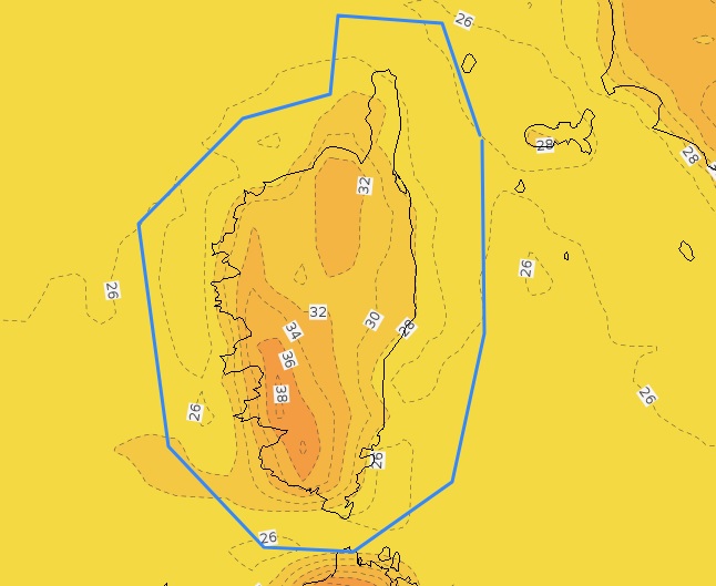 De fortes températures sont attendues jeudi 29 juillet sur le Sud-ouest de l'île.