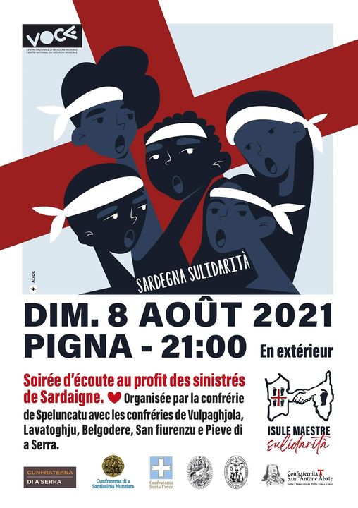 Incendies en Sardaigne : les confréries corses viennent en aide aux sinistrés