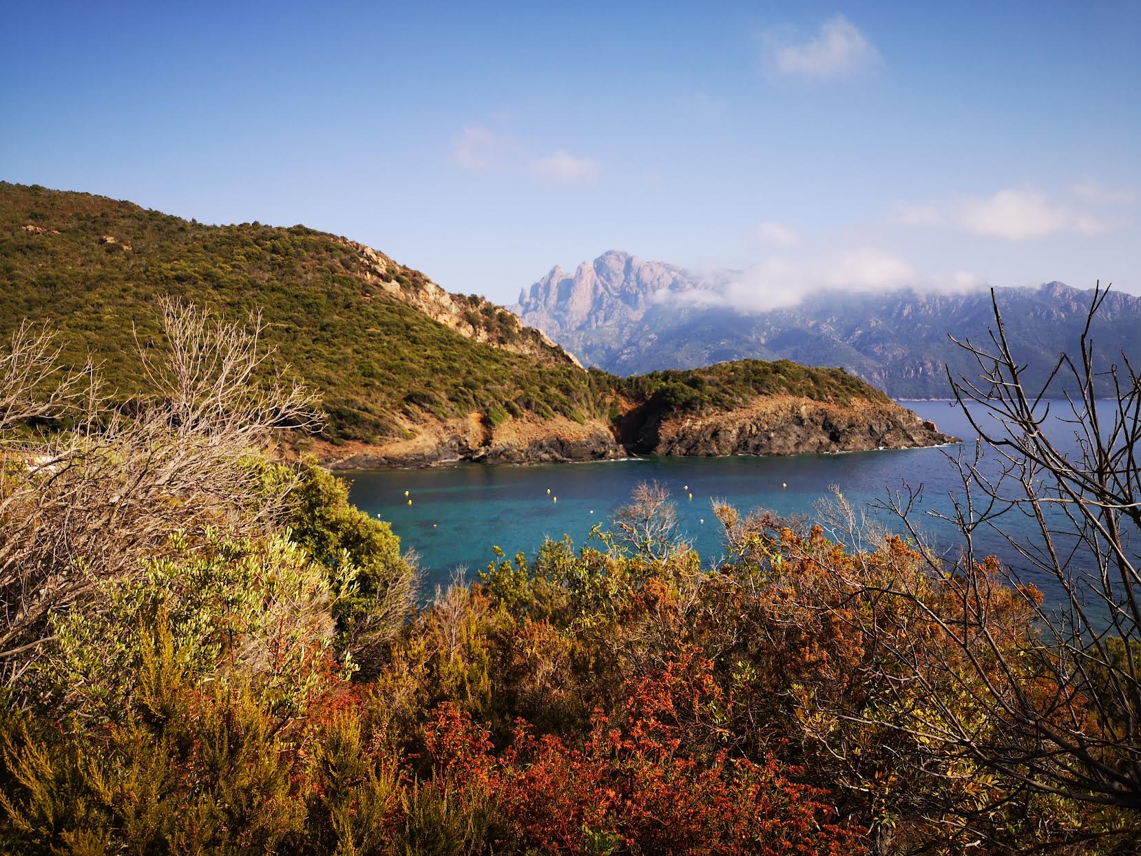 La baie de Caspiu sur la façade maritime du golfe de Porto (Photo Thierry Desnoyer)