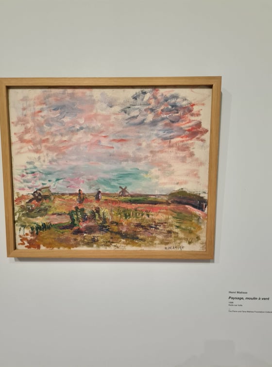 Paysage, moulin à vent. Peint en 1896 par Henri Matisse. Crédits Photo : Pierre-Manuel Pescetti