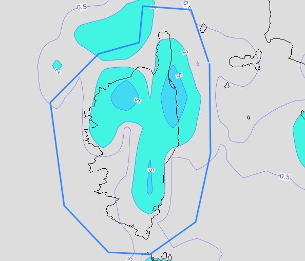 Quelques averses mardi, plus généralisées mercredi.