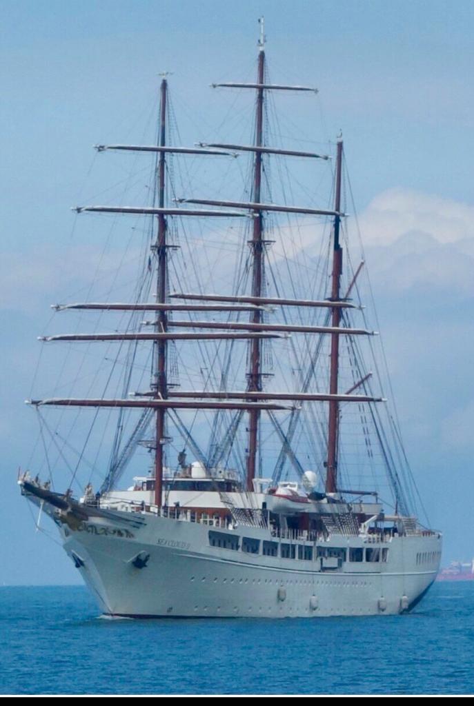 Le Sea Cloud II entre Bonifacio et Bastia