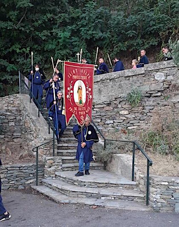Madonna di Ficaghjola : procession jusqu'au lavoir
