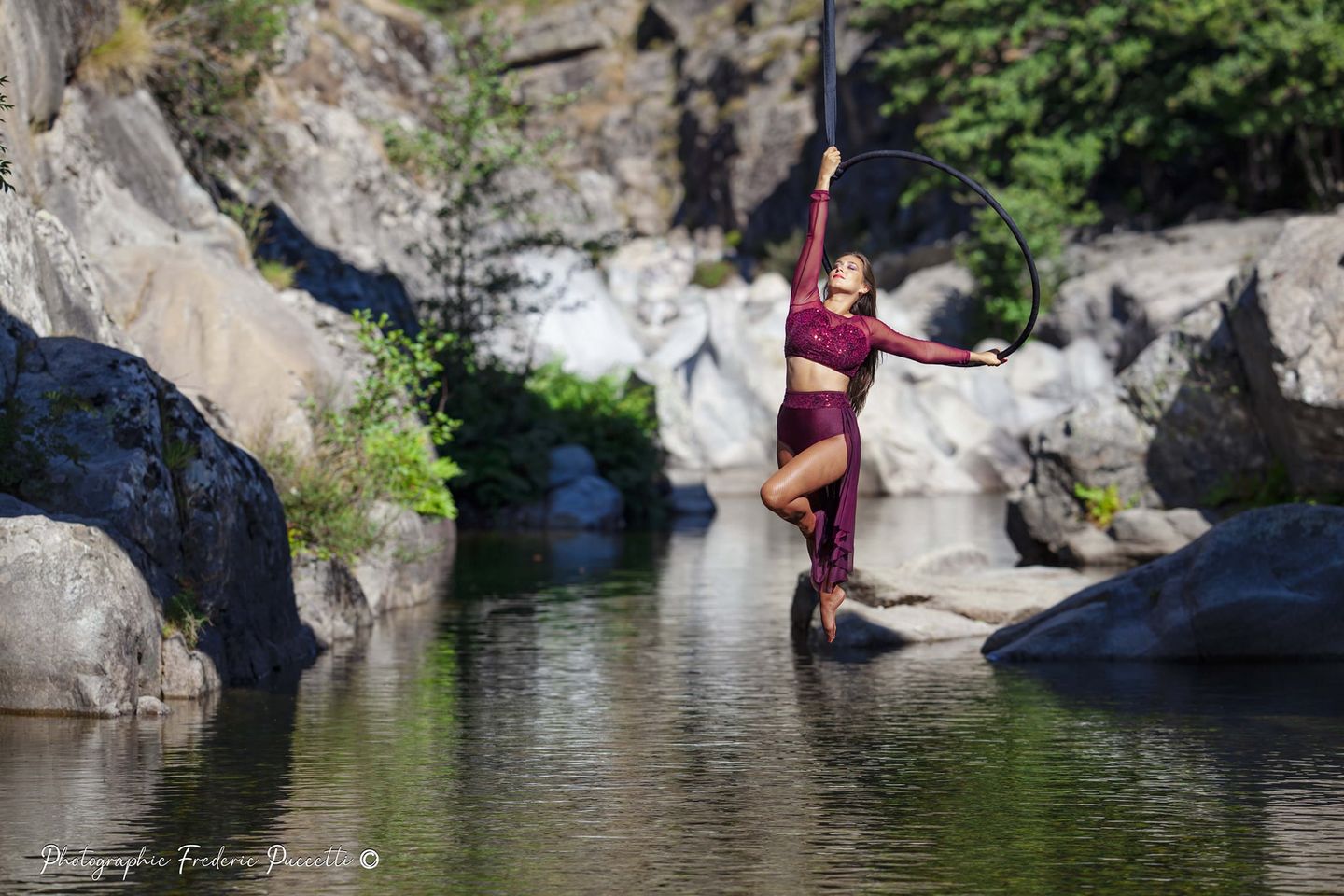 Arabesques aériennes sous le pont génois d'Albertacce