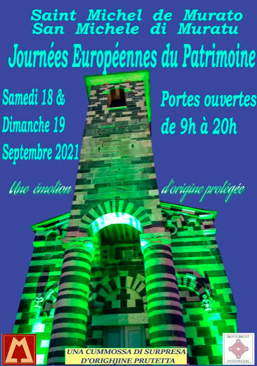 Le programme des Journées du Patrimoine à San Michele di Muratu