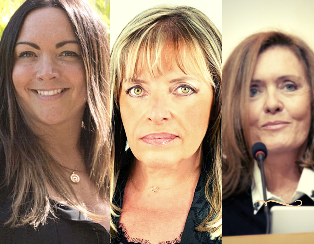 De gauche à droite : Vanina Borromei, Marie-Hélène Casanova-Servas, Muriel Fagni.