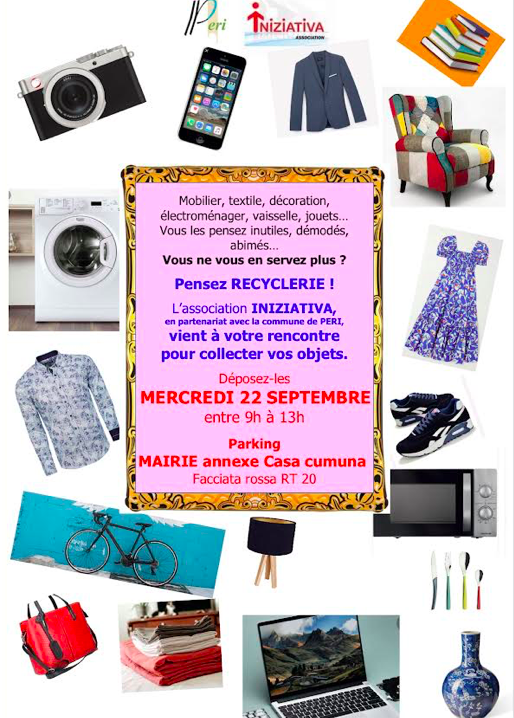 Peri : la recyclerie mobile Iniziativa vous donne rendez-vous le 22 septembre 