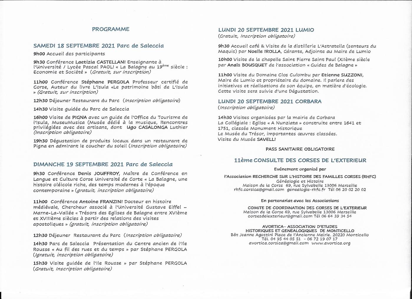  "Recherche sur l’histoire des familles corses" : trois jours de rencontres en Balagne 