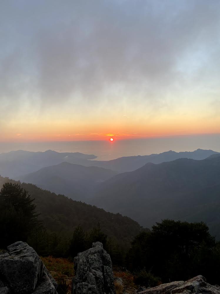 Coucher de soleil à Galeria (David Dellacroce)