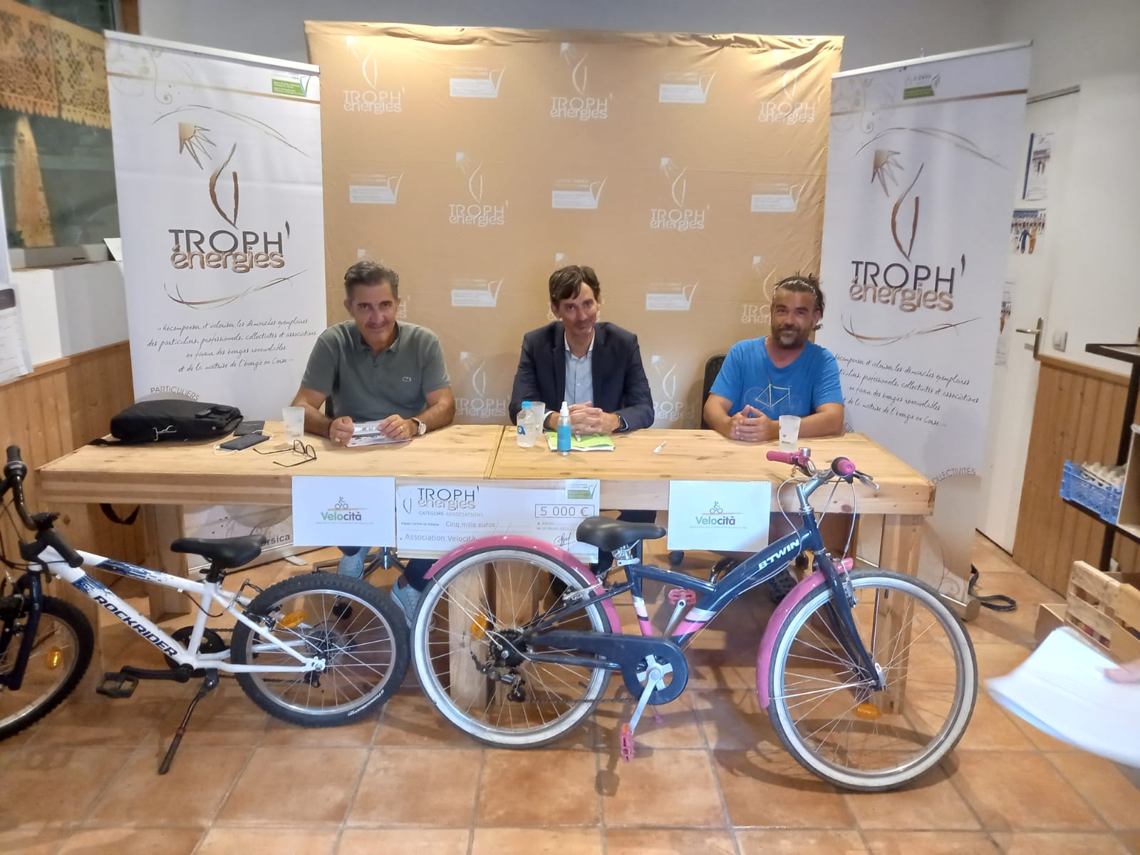 La conférence de presse  mercredi dernier dans les locaux de Velocità à Ajaccio