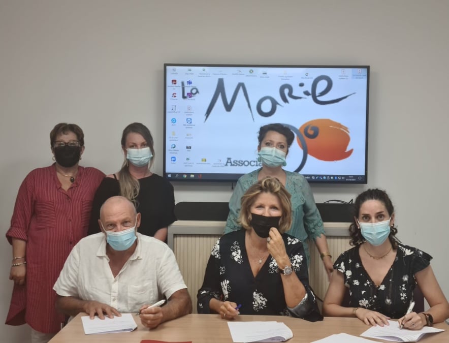 Les hôpitaux Eugénie et Castelluccio d'Ajaccio ont renouvelé ce vendredi 1er octobre, le partenariat qui les lient à l'association la Marie-Do depuis près de sept ans. Crédits Photo : Association La Marie-Do