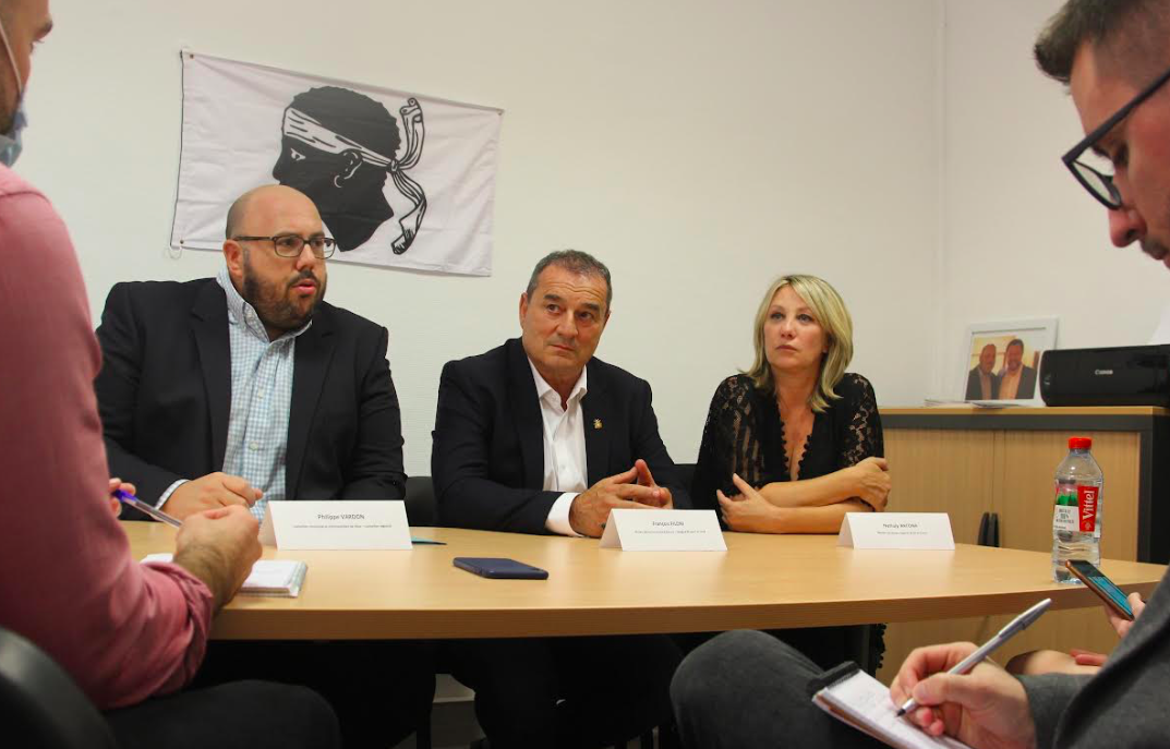 Philippe Vardon (Conseiller municipal de Nice, conseiller régional 06) François Filoni , Nathaly Antona