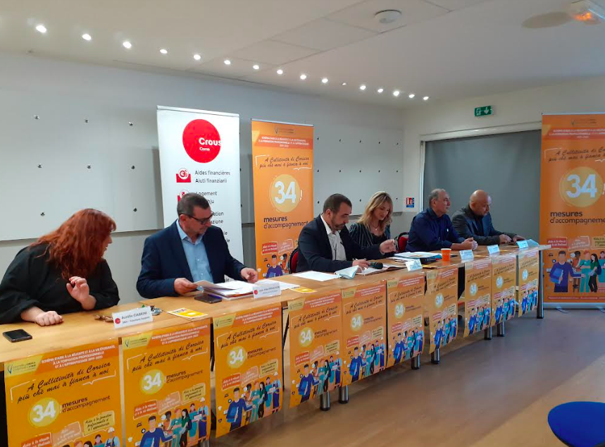 Antonia Luciani, Conseillère exécutive en charge de la culture, du patrimoine, de l’éducation et de la formation et Marc-Paul Luciani, Directeur du CROUS de Corse