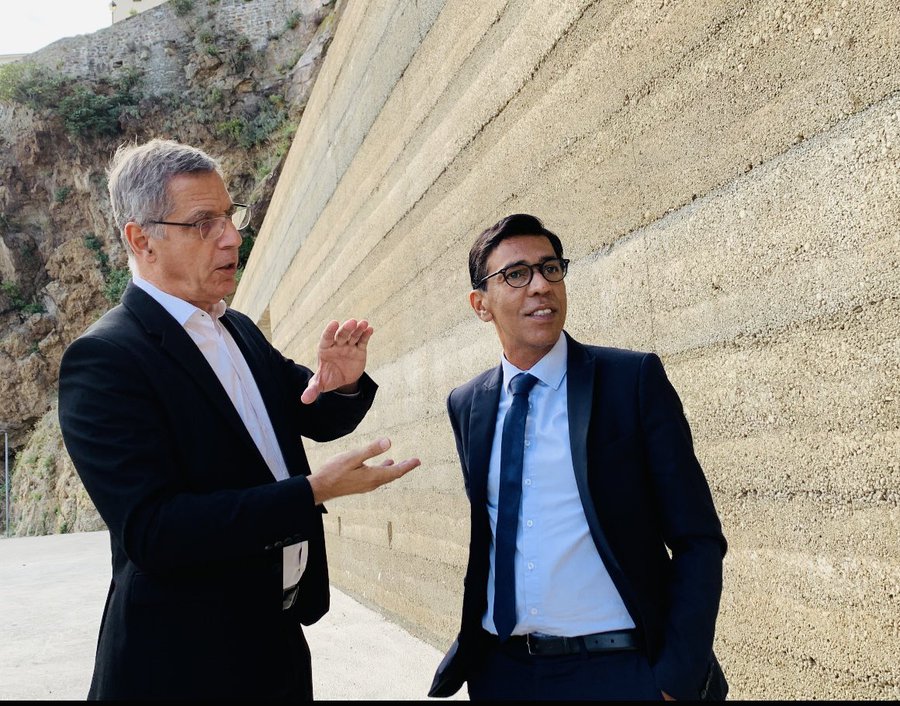 Avec le maire de Bastia, Pierre Savelli.