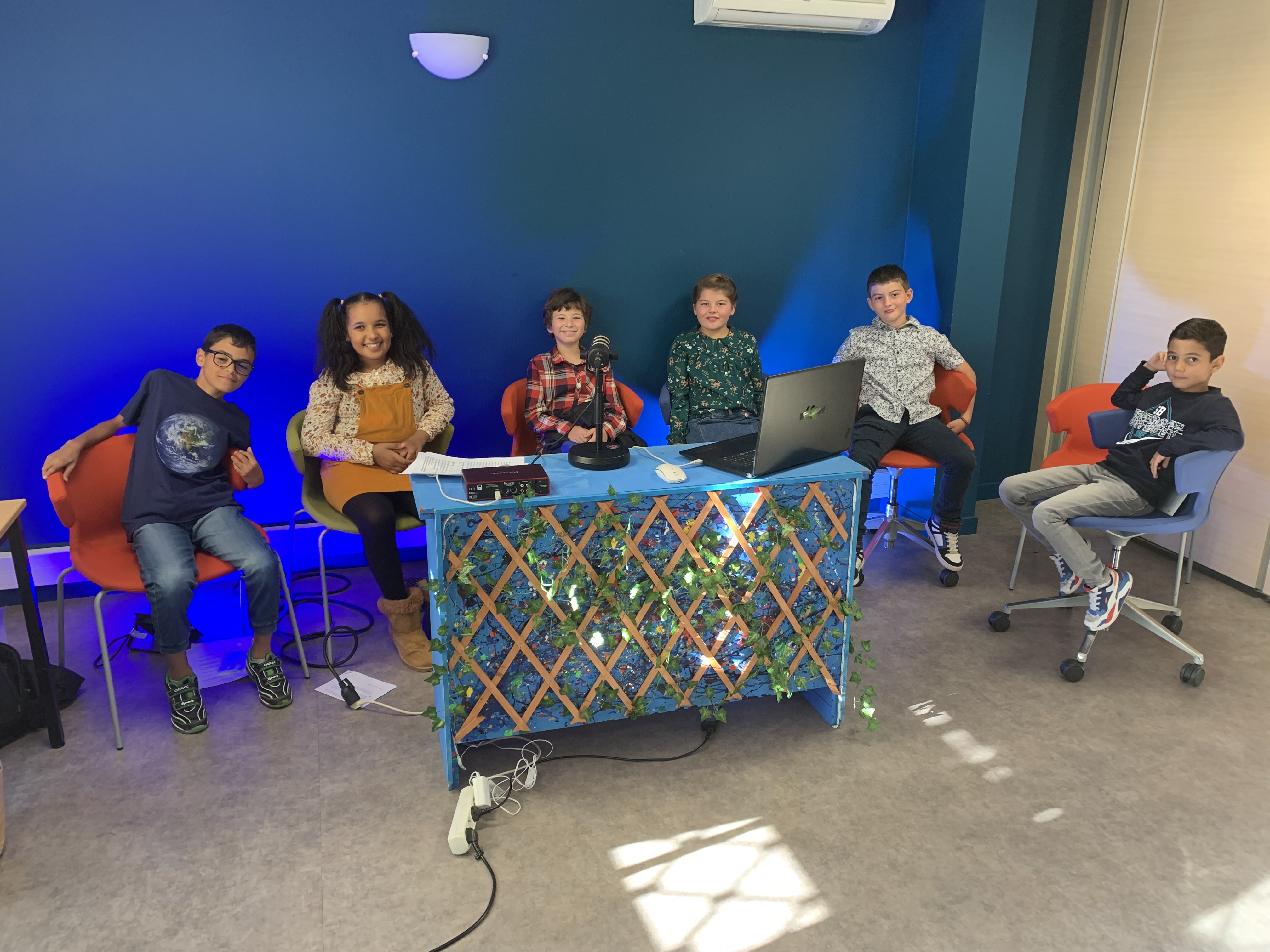 Les élèves de CE2 de l'école François Amadei  auteurs de ce MOOC sur le climat.