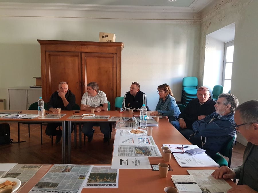 L'assemblée générale s'est tenue à Venaco, dans les locaux de la mairie. Crédit Photo : FFRAAC