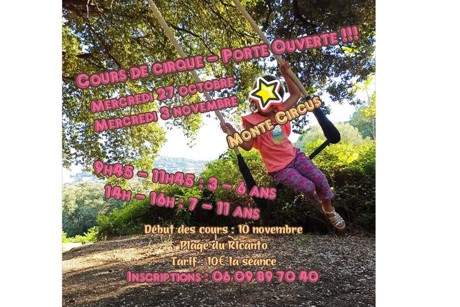 Ajaccio : des cours de cirque sur la plage du Ricantu