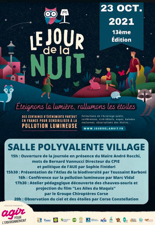 Le Jour de la Nuit : ce 23 octobre à Prunelli di Fium'Orbu on rallume les étoiles