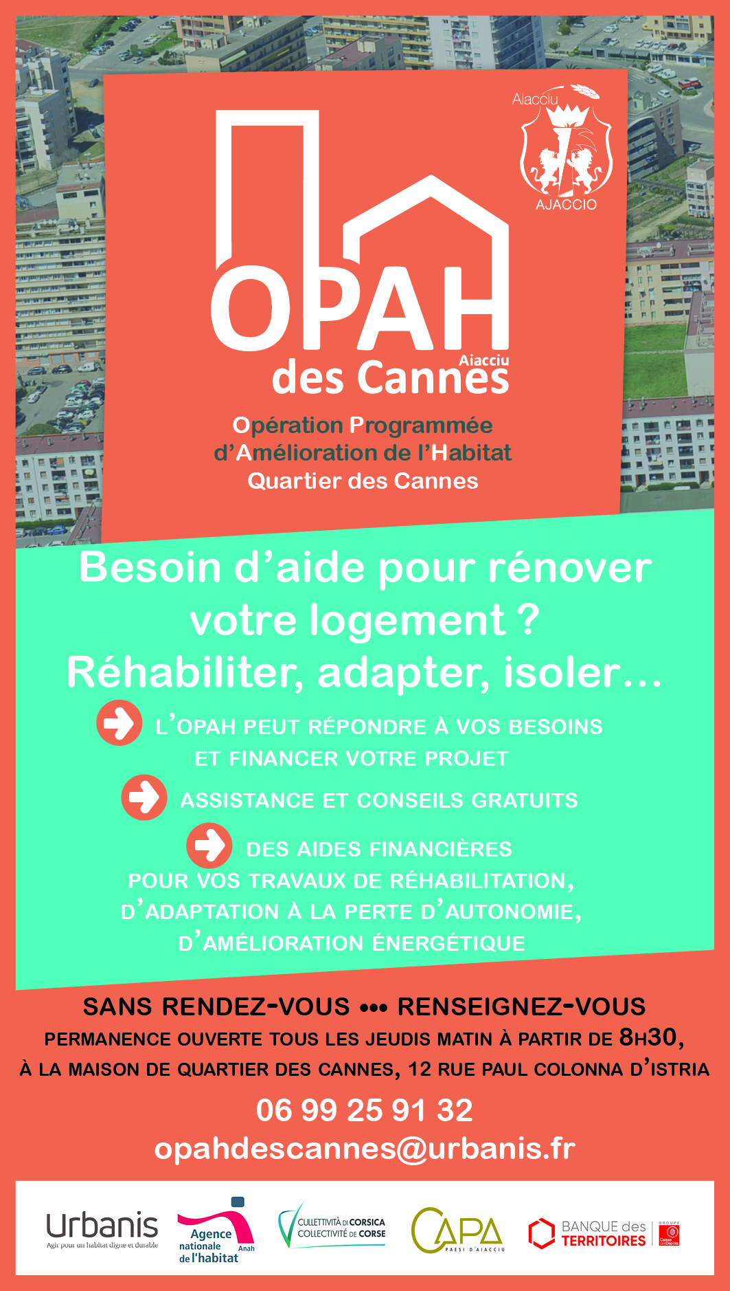 Quartiers Cannes-Salines à Ajaccio : comment rénover son logement avec l’OPAH ?