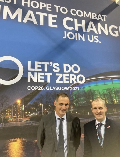 Gilles Simeoni et Michael Matheson, ministre écossais du Net Zero.