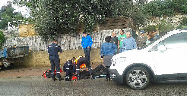 Ajaccio : Le motard sans doute sauvé par son casque