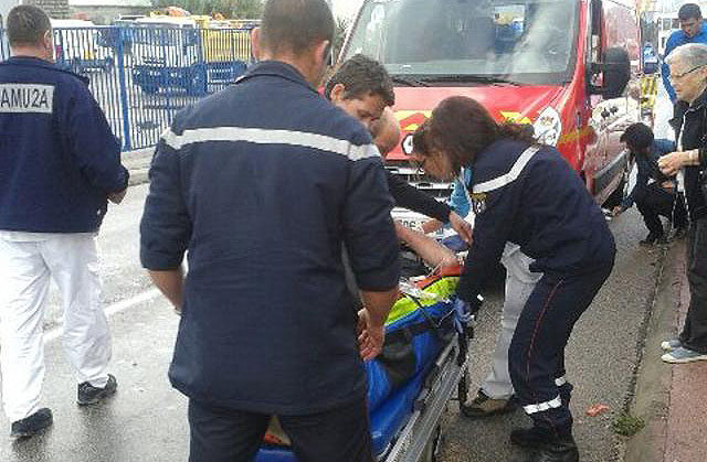 Ajaccio : Le motard sans doute sauvé par son casque