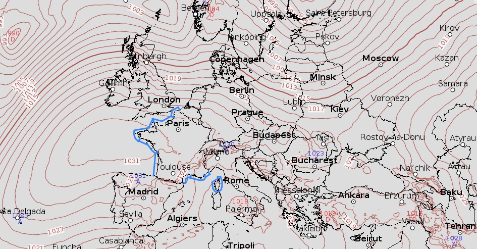 Jeudi un puissant anticyclone ramenera un temps calme en méditerranée