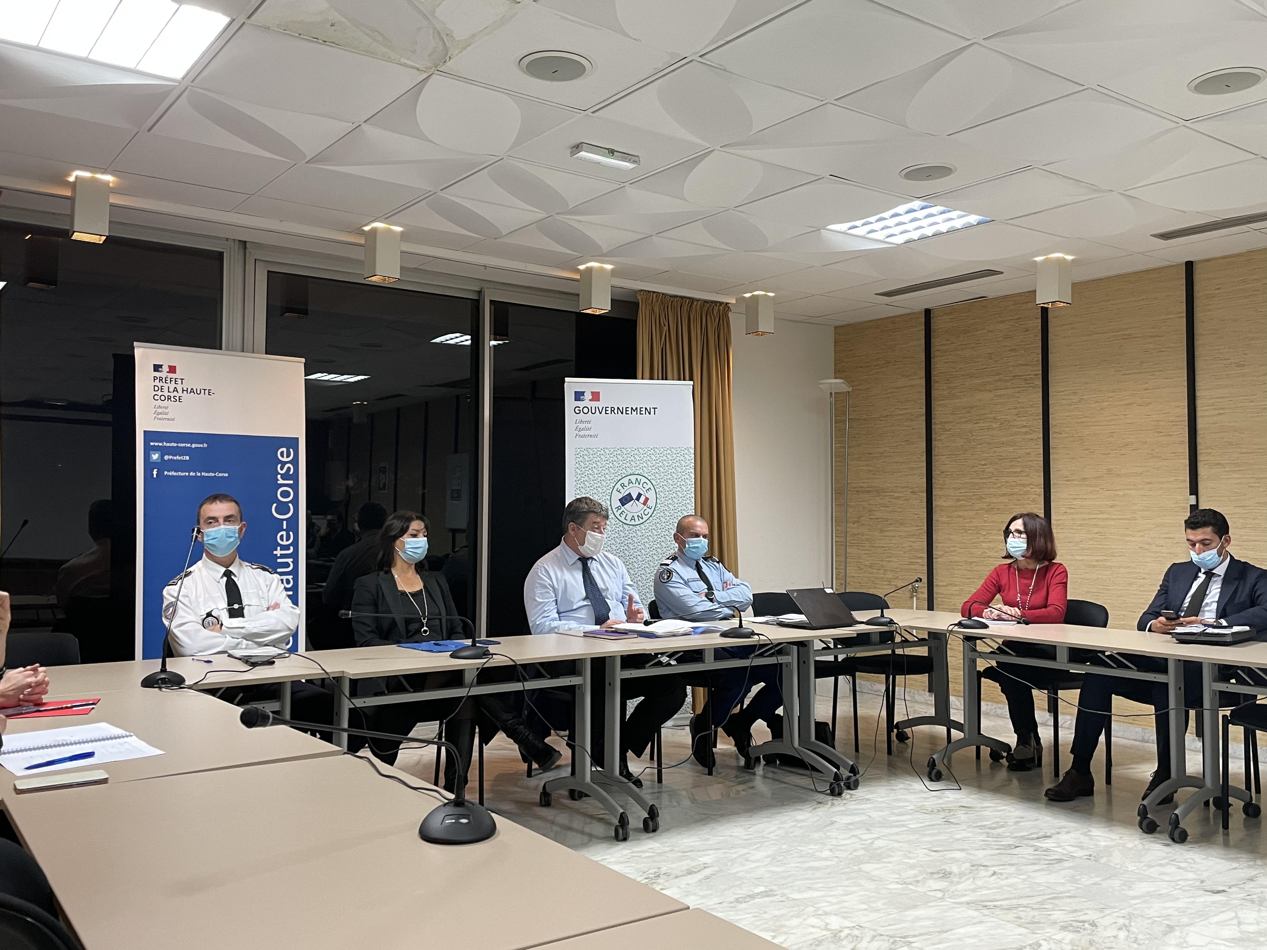 La présentation à la presse du nouveau dispositif