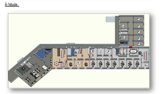 Les plans de ce que pourrait-être le lieu