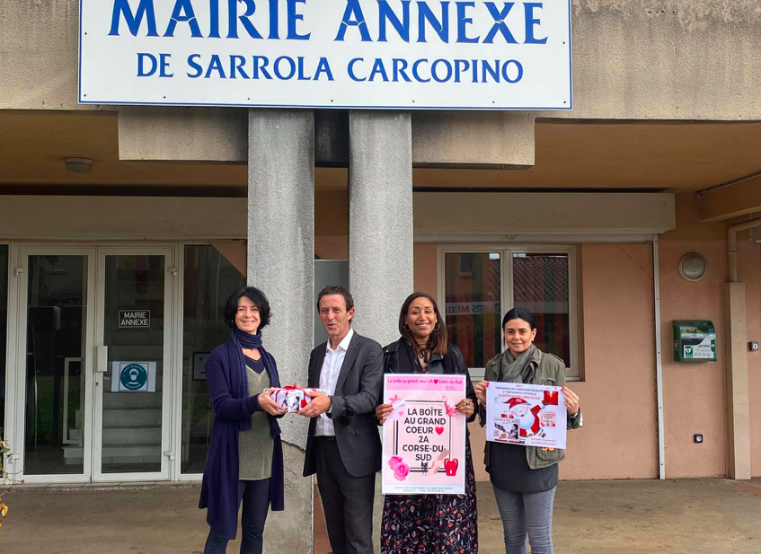 L’ouverture de la campagne 2021 a débuté le 15 novembre par le point de collecte situé sur la commune de Sarrola-Carcopino au pôle social de la mairie annexe. Photo Facebook